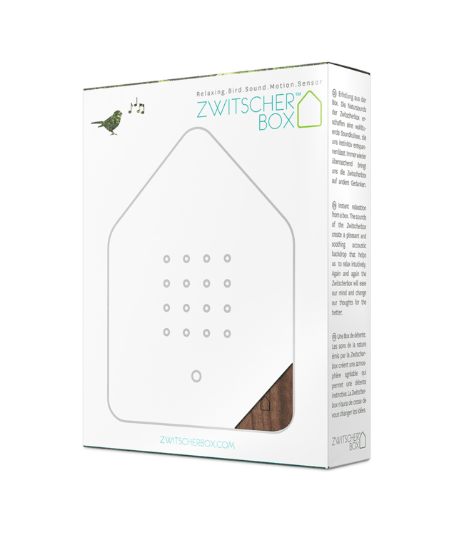 Relaxound 'Vogelhuis' Walnoot Zwart | Zwitscherbox