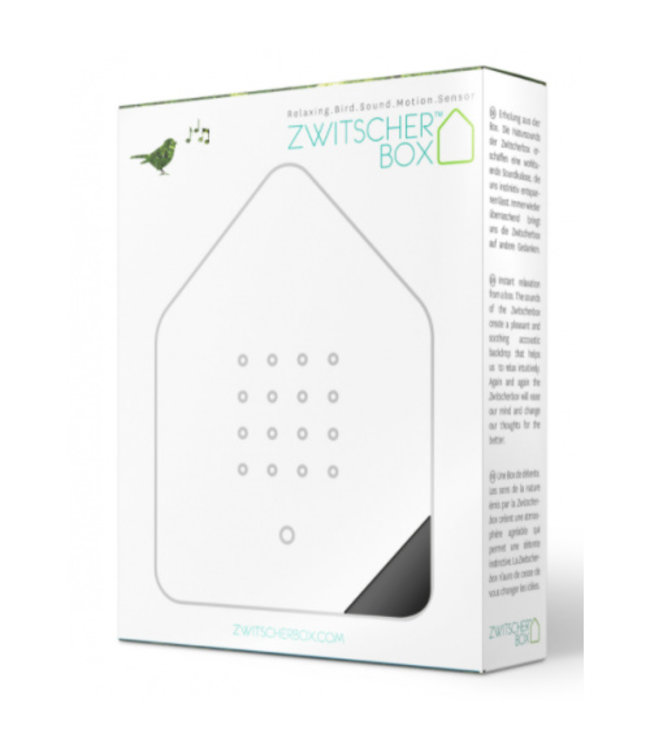 Relaxound 'Vogelhuis' Zwart | Zwitscherbox