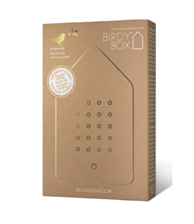 Relaxound Birdy Box Golden Brass | Vogelhuis
