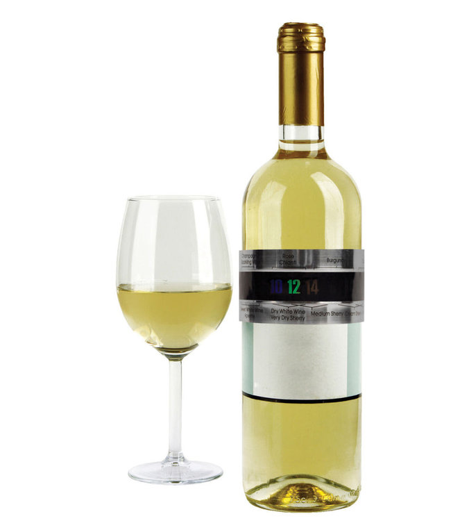 Kikkerland Wijnfles thermometer