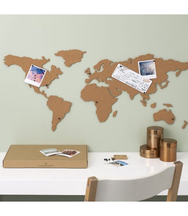 Suck UK Wereldkaart Kurk