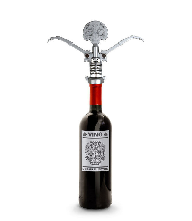 Kikkerland Kurkentrekker Day of the Dead Skeleton