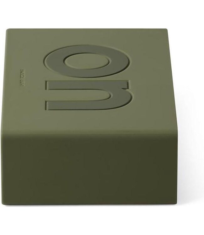 Lexon Digitale wekker FLIP+ | rubber khaki