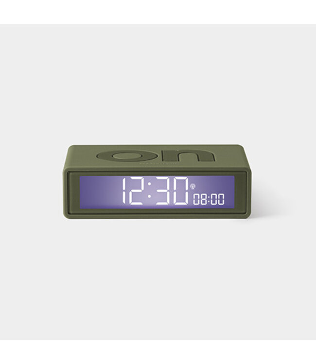 Lexon Digitale wekker FLIP+ | rubber khaki