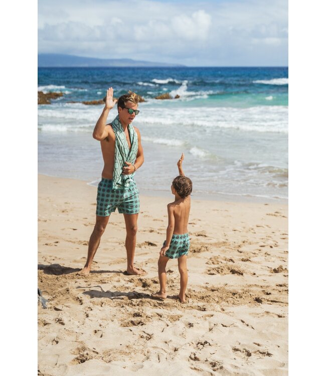 Son of a Beach Zo Vader Zo Zoon/Dochter Matching zwembroeken - Nepal Groen