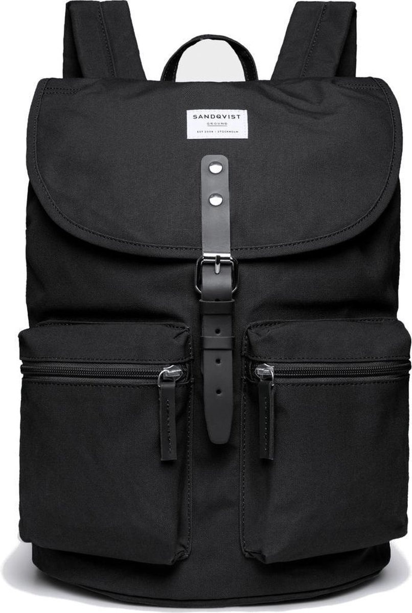 Sandqvist Backpack ROALD Black Eenmannenkado