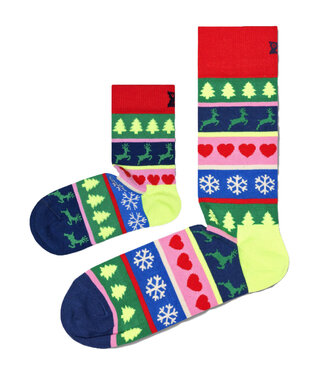 Happy Socks Matching sokken Christmas Stripes