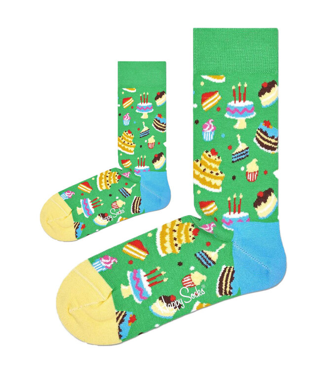 Happy Socks Matching sokken Hiep Hiep Hoera groen