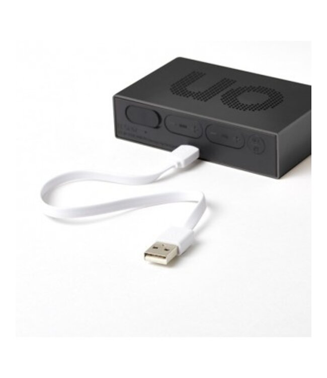 Lexon Digitale wekker FLIP Premium | black metal