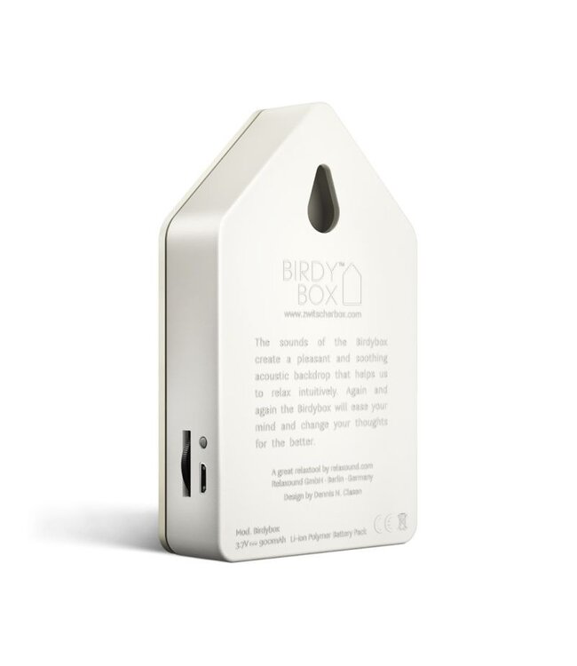 Relaxound Birdy Box White Jesmonite