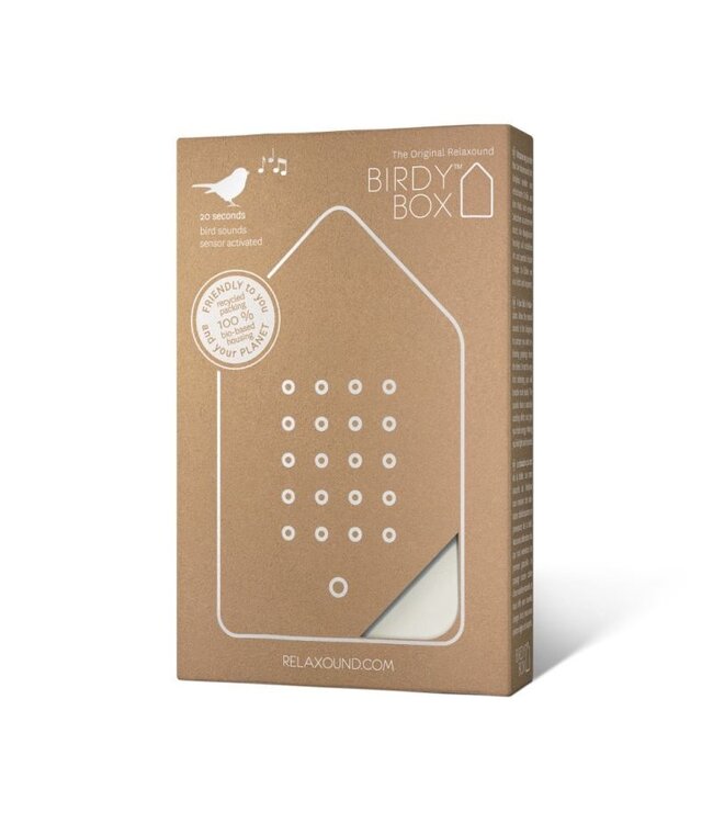 Relaxound Birdy Box White Jesmonite
