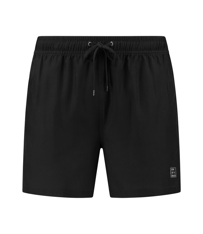 Son of a Beach Zo Vader Zo Zoon/Dochter Matching zwembroeken Uni Zwart