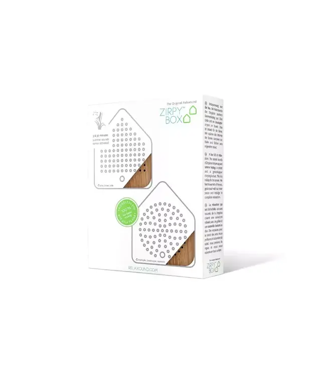 Relaxound Zirpybox set van 2 | hout