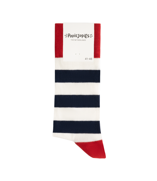 Popiejopies Matching sokken Streepje Voor | rood-wit-blauw