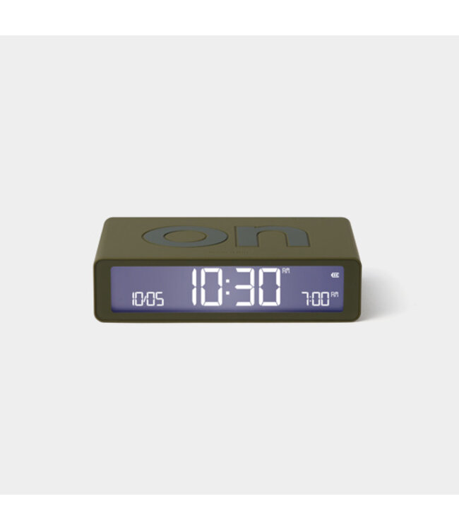 Lexon Digitale wekker FLIP Classic | khaki