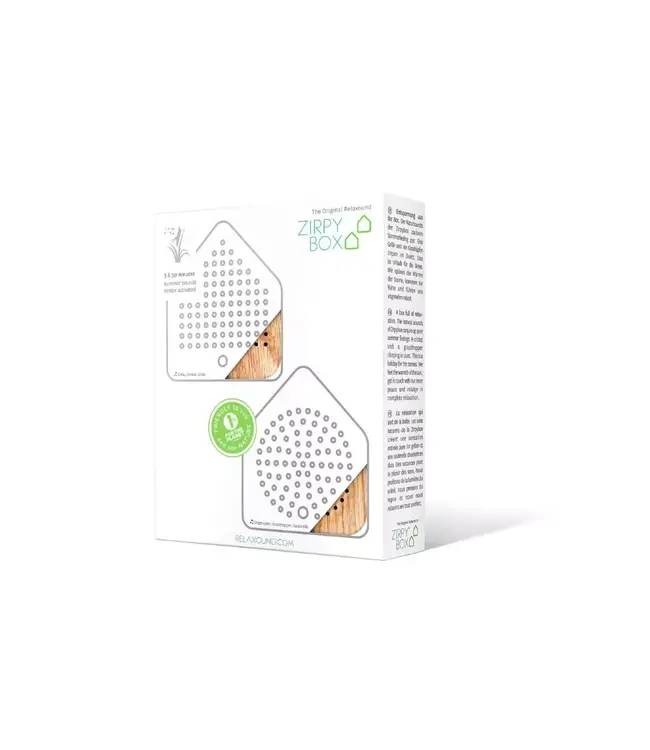 Relaxound Zirpybox set van 2 | eikenhout