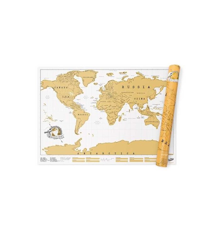 Suck UK Wereldkaart Scratch map Original