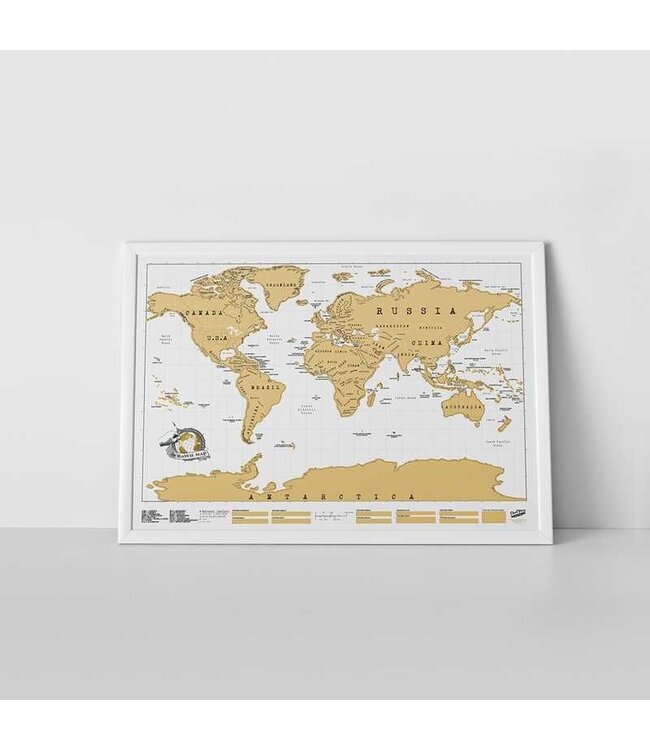 Suck UK Wereldkaart Scratch map Original