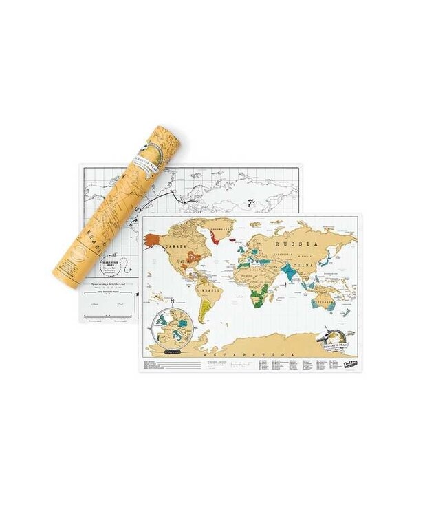 Suck UK Wereldkaart Scratch map Travel