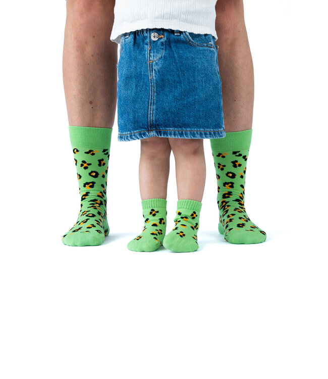 Popiejopies Matching sokken Pittige  Panter | groen