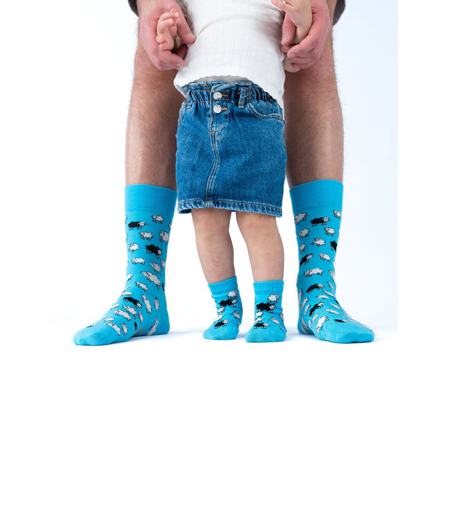 Popiejopies Matching sokken Eigenwijze Schapen | blauw