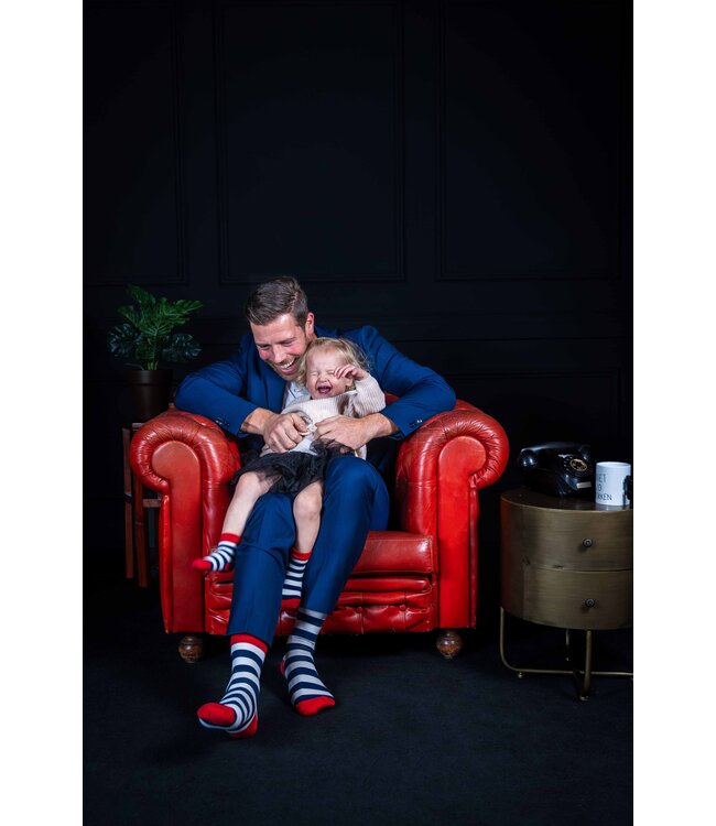 Popiejopies Matching sokken Streepje Voor | rood-wit-blauw