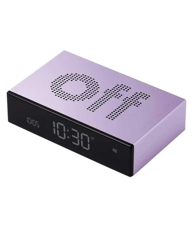 Lexon Digitale wekker FLIP Premium | light purple