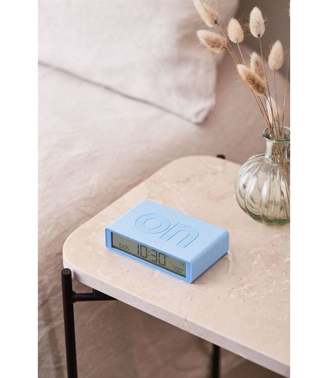 Lexon Digitale wekker FLIP Classic | light blue