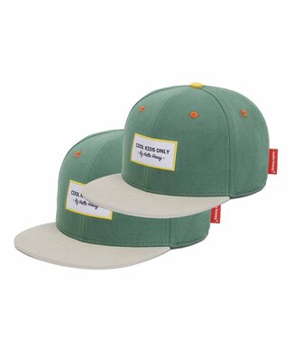Hello Hossy Zo Vader Zo Zoon/Dochter Matching caps - Mini Captain groen