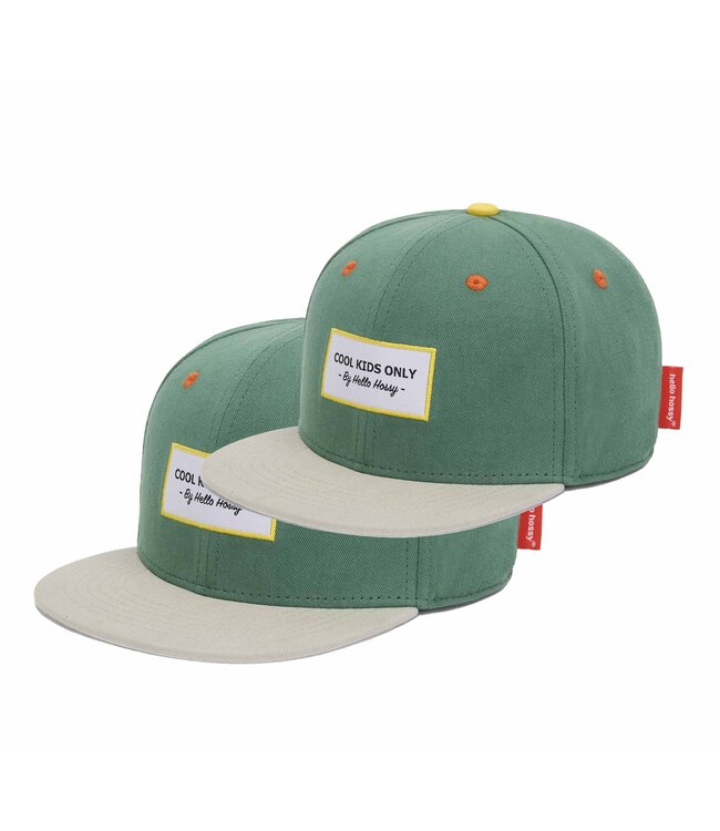 Hello Hossy Zo Vader Zo Zoon/Dochter Matching caps - Mini Captain groen