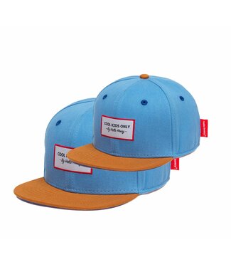 Hello Hossy Zo Vader Zo Zoon/Dochter Matching caps - Mini Jean blauw