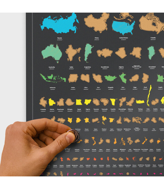 Suck UK Wanderlist Scratch map