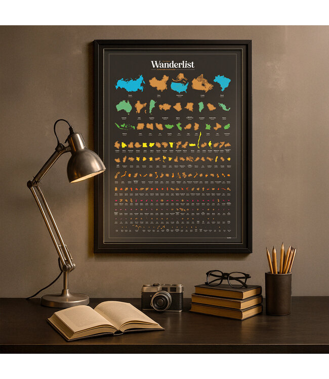 Suck UK Wanderlist Scratch map