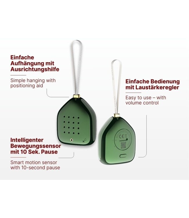 Relaxound Kersthanger Jingle Bells | Green Sparkles