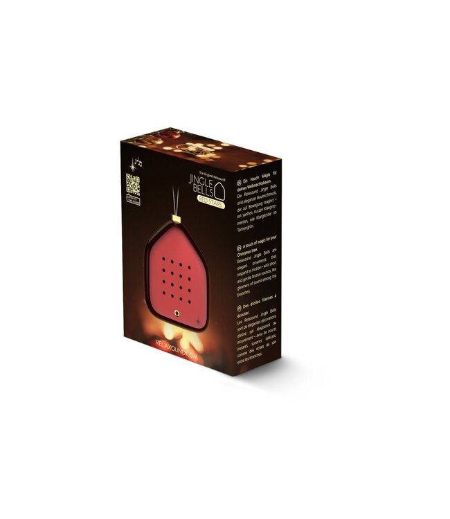 Relaxound 'Vogelhuis' Jingle Bells | Red stars | kersthanger