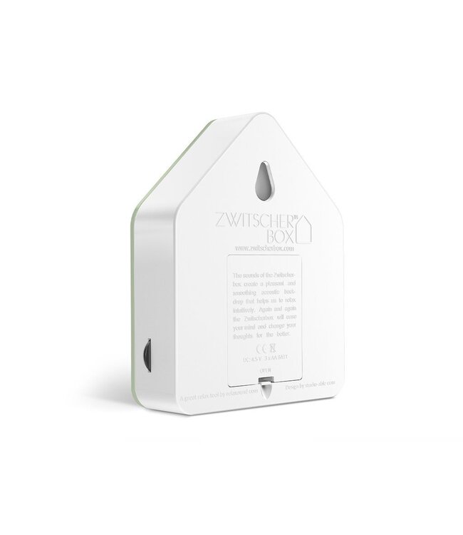 Relaxound 'Vogelhuis' Sage groen | Zwitscherbox