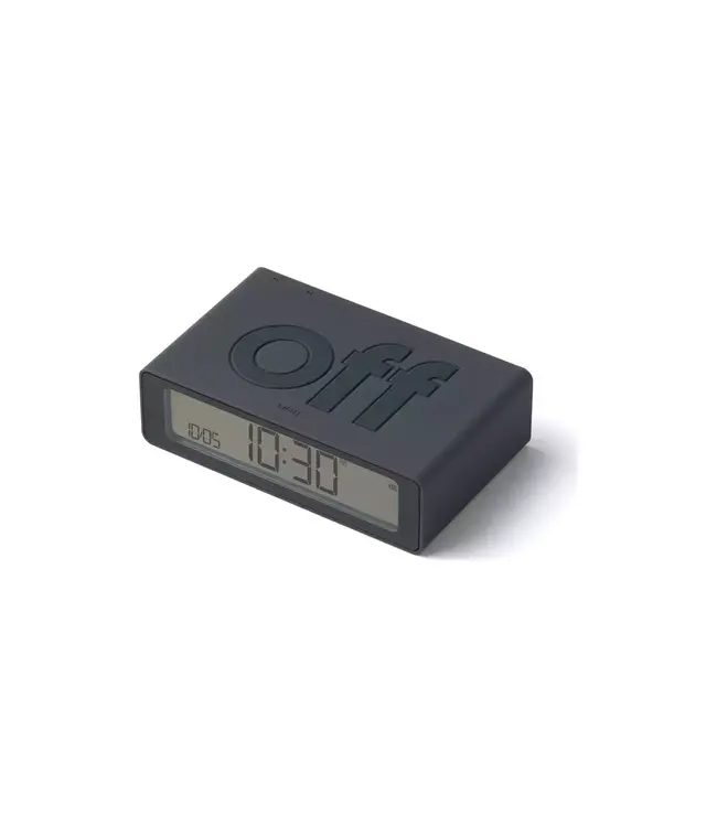 Lexon Digitale wekker FLIP Mini | donker grijs