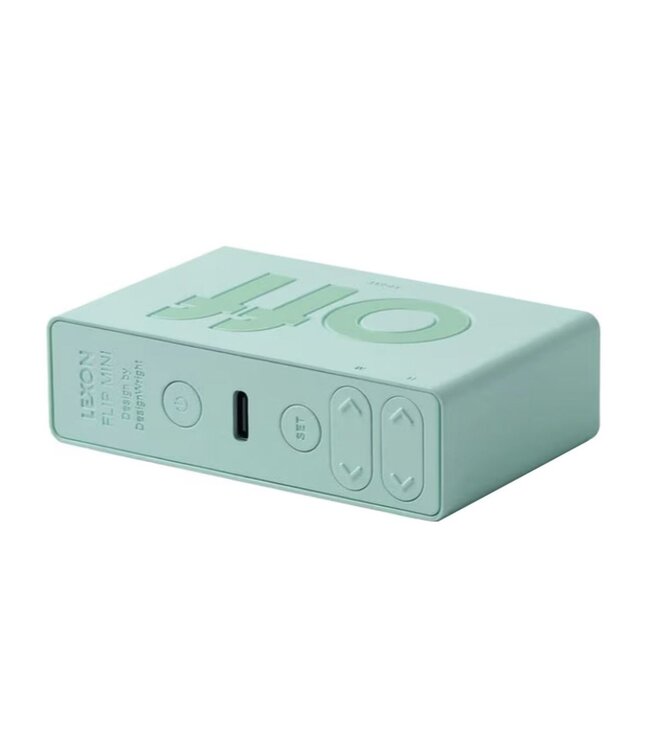 Lexon Digitale wekker FLIP Mini | mint