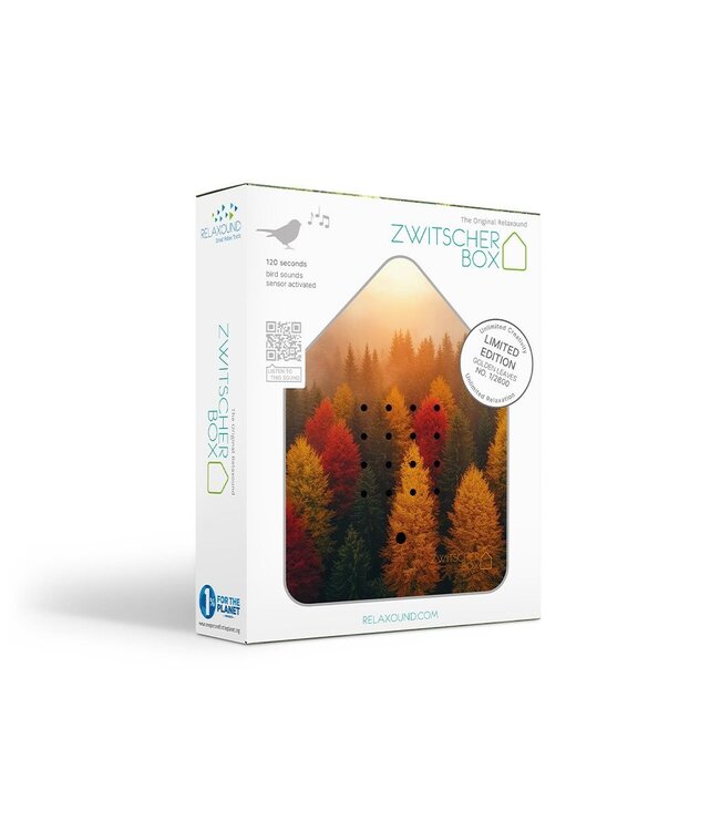 Relaxound 'Vogelhuis' Golden leaves | Zwitscherbox