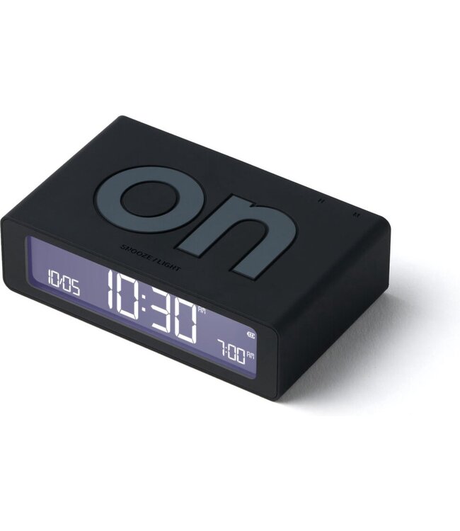 Lexon Digitale wekker FLIP Mini | zwart