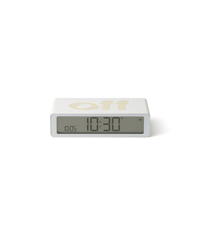 Lexon Digitale wekker FLIP Classic | wit