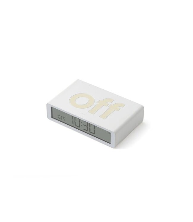 Lexon Digitale wekker FLIP Classic | wit