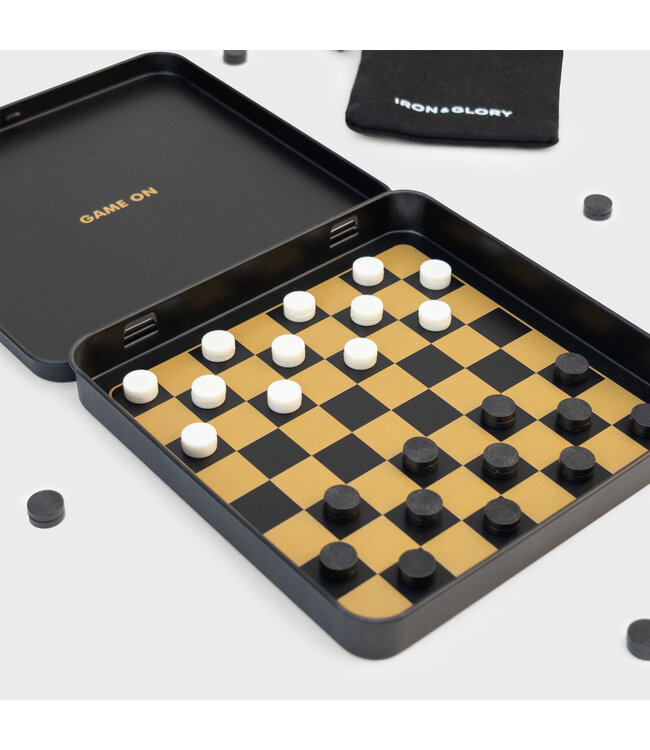 Luckies Damspel magnetisch | reiseditie | Checkers