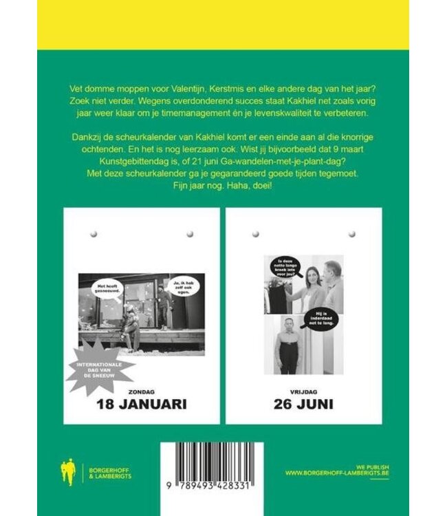Borgerhoff & Lamberigts Kakhiel scheurkalender 2026