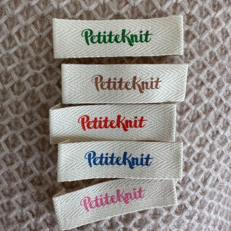 LABEL PETITEKNIT KLEUR, 5 STUKS