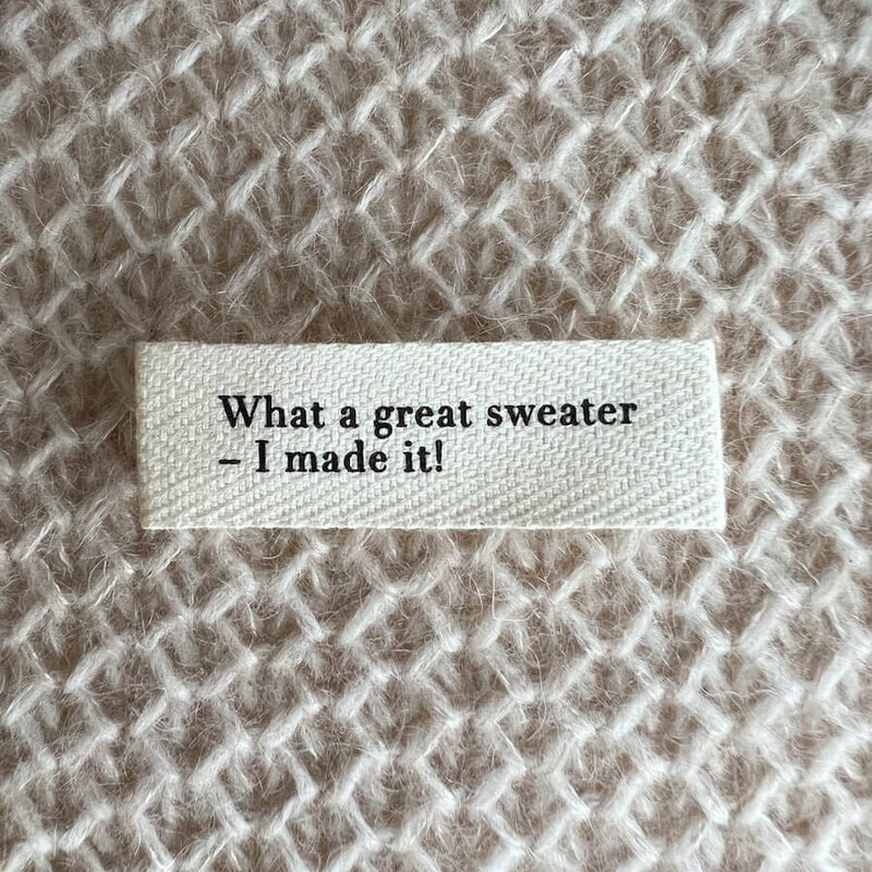 LABEL PETITEKNIT, 1 STUK