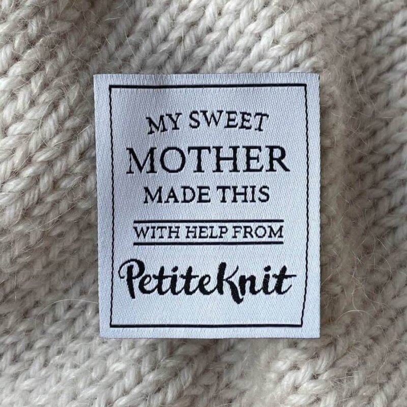 LABEL PETITEKNIT, 1 STUK, MY SWEET MOTHER MADE THIS