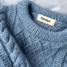 LABEL PETITEKNIT, ZWART, 5 STUKS