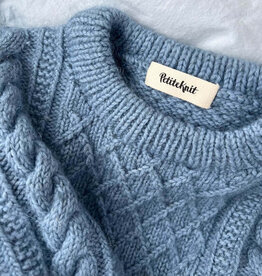 LABEL PETITEKNIT, ZWART, 5 STUKS