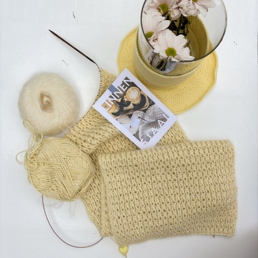 PAKKET LINNEN / MOHAIR SJAAL